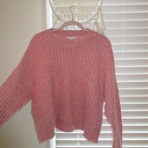 💕sweater season!💕 American Eagle Chunky Knit Pink Sweater